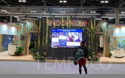 Simbol Potensi Bambu di Paviliun Indonesia